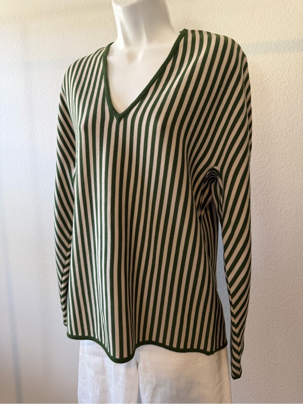 Vintage Cyrano by Sebastian Wool Striped Sweater Size Medium - Picture 2 of 10